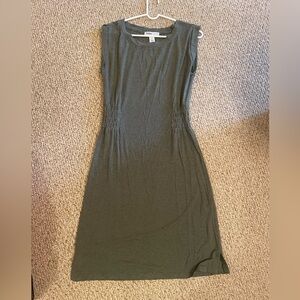 White House Black Market Dark Green Midi Dress